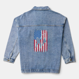 Fishing Stars and Stripes Denim Jacket