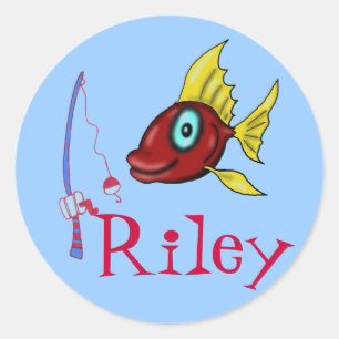 Fishing stickers for Riley
