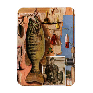 Fishing Still Life by John Atherton Magnet