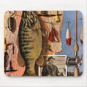 Fishing Still Life by John Atherton Mouse Pad