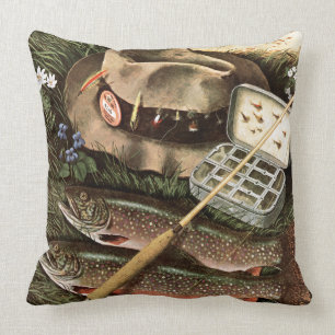 Fishing Still Life Cushion
