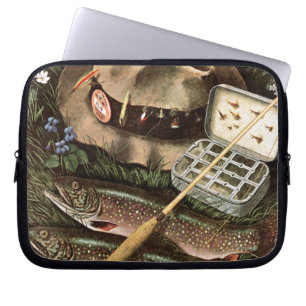 Fishing Still Life Laptop Sleeve