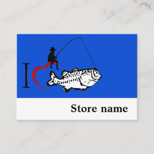 Fishing store business card