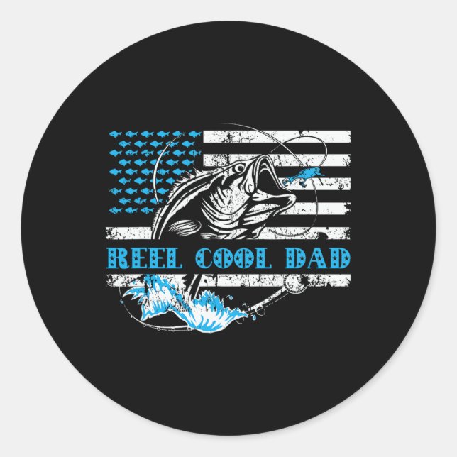 Fishing Stuff For Fathers Day  Classic Round Sticker (Front)