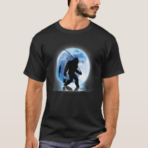 Fishing Stupid Blue Moon And Angler For Men Cloth T-Shirt