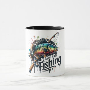 Fishing Sublimation/ I'd Rather Be Fishing  Mug