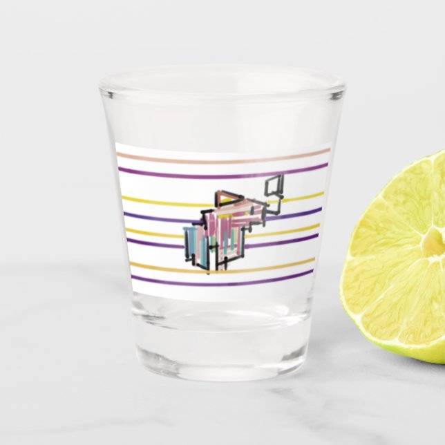 Fishing summer joy shot glass (Front)