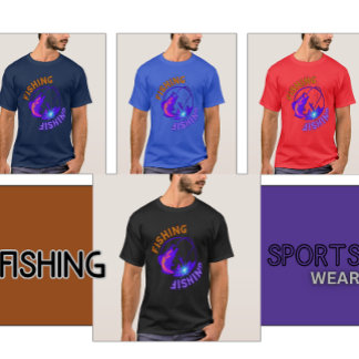 Fishing symbol tilted T-Shirt