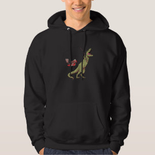 Fishing T Rex Dinosaur For Kids Boys Hoodie
