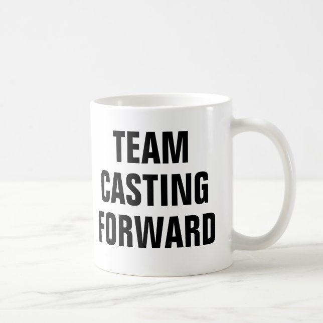 Fishing Team Casting Forward Coffee Mug (Right)