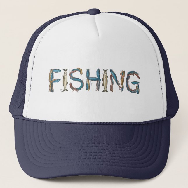 Fishing Text Hat (Front)