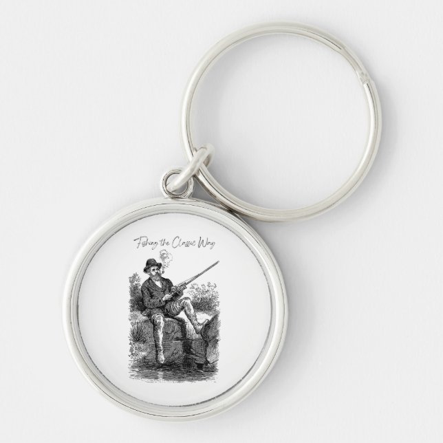 Fishing The Classic Way Key Ring (Front)
