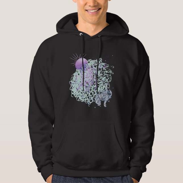 Fishing The Ocean Jellyfish  Hoodie (Front)