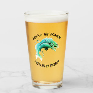 Fishing: The original stress... - Fishing Beer Glass