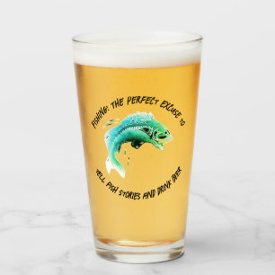 Fishing: The perfect excuse... - Fishing Beer Glass