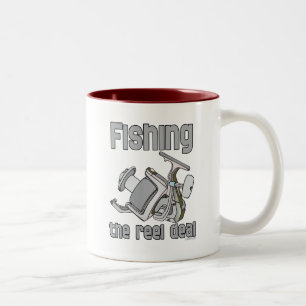 Fishing The Reel Deal Two-Tone Coffee Mug