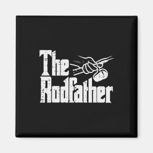 Fishing The Rodfather Funny Parody Dad Grandpa Pap Magnet