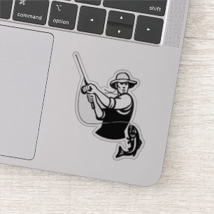 Fishing Theme Action Decal Stickers
