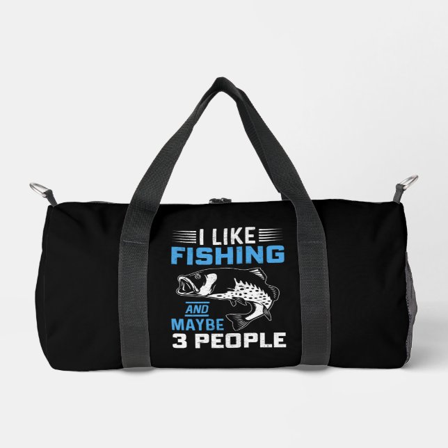 Fishing Theme  Duffle Bag (Front)
