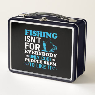 Fishing Theme Metal Lunch Box
