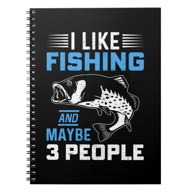 Fishing Theme  Notebook (Front)