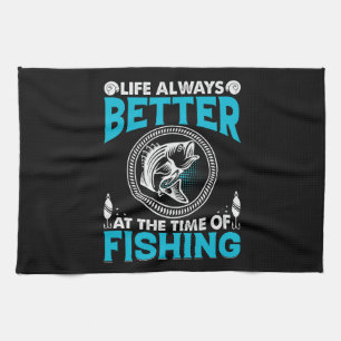 Fishing Theme Tea Towel