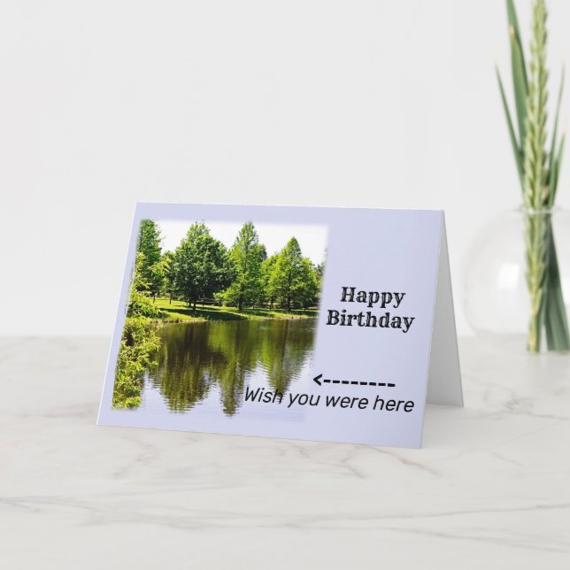 Fishing Themed Birthday Card (Front)