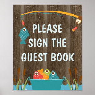 Fishing Themed Birthday Party Sign