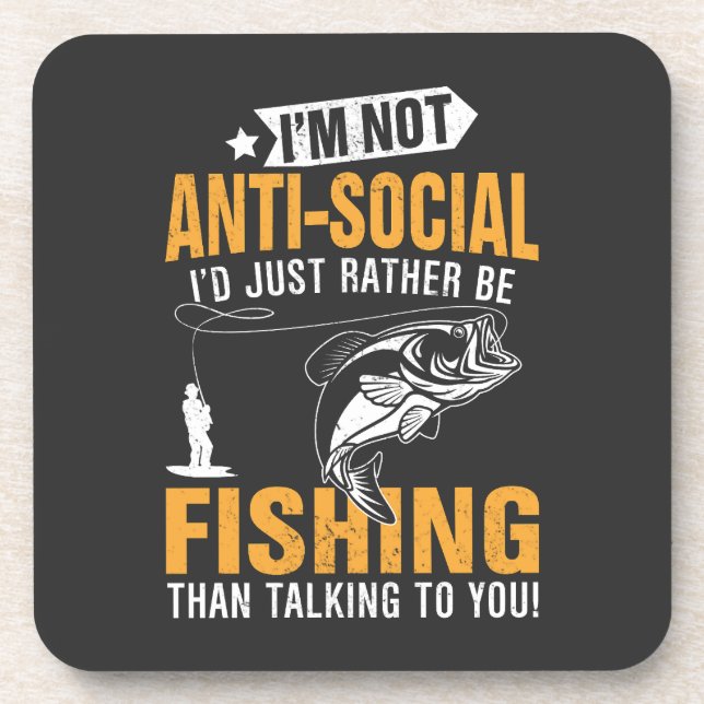 Fishing themed coaster (Front)