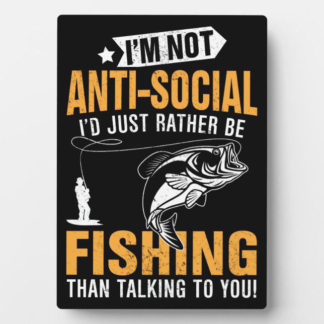 Fishing themed plaque (Front)