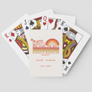 Fishing Themed Weekend Trip Bachelor Party Playing Cards