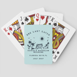 Fishing Themed Weekend Trip Bachelor Party Playing Cards
