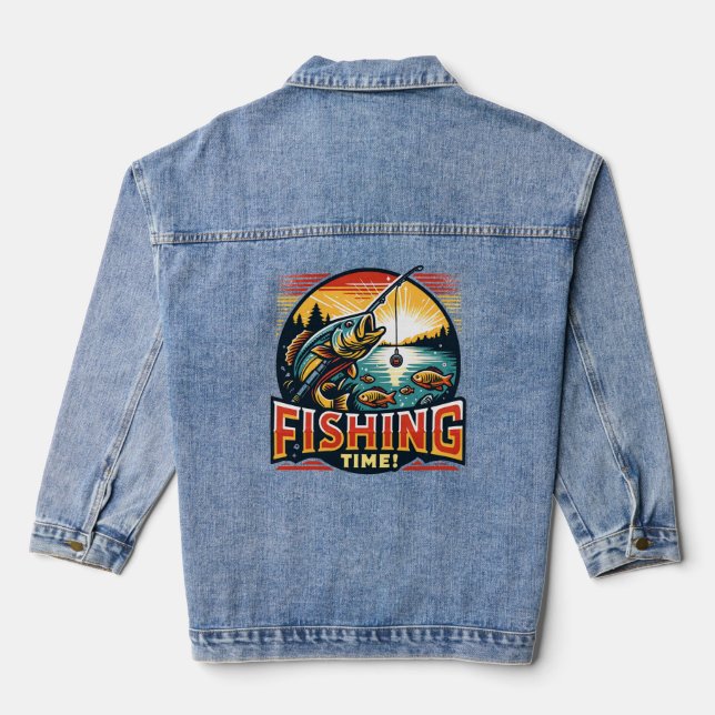 Fishing time denim jacket (Back)
