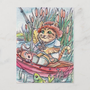 Fishing Time Postcard