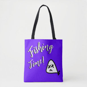 fishing time! tote bag