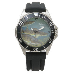 "Fishing Time" With Three Walleye Pike Watch