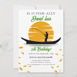 fishing tournament Birthday Invitation