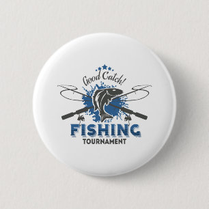 Fishing Tournament,fish,fisherman,lake,ocean,sea,s 6 Cm Round Badge