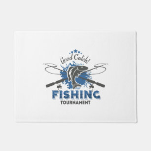 Fishing Tournament,fish,fisherman,lake,ocean,sea,s Doormat