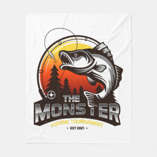 Fishing tournament fleece blanket