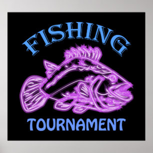 Fishing Tournament Sign and Badge