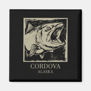 Fishing Town Souvenir - Cordova Alaska Magnet