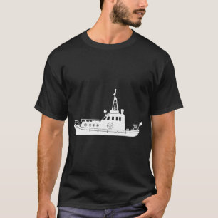 Fishing Trawler Silhouette T-Shirt