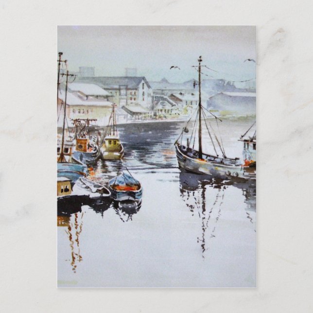 Fishing Trawlers Post Card (Front)