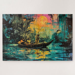 Fishing Trip - Secluded Fishing Hole Jigsaw Puzzle