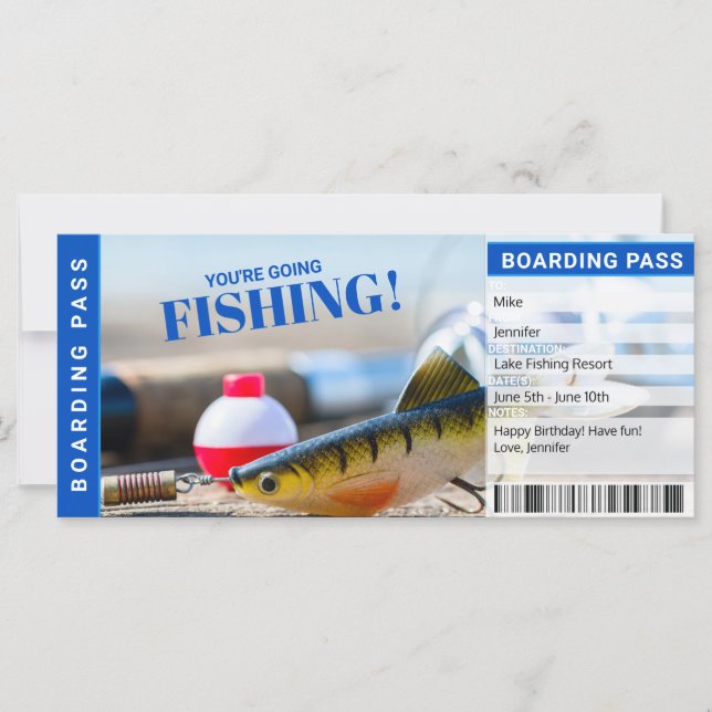 Fishing Trip Surprise Reveal Gift Certificate (Front)