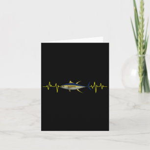 Fishing Tuna Heartbeat Fisherman Angler Fisher Sal Card