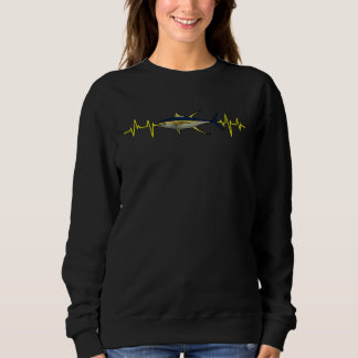 Fishing Tuna Heartbeat Fisherman Angler Fisher Sal Sweatshirt