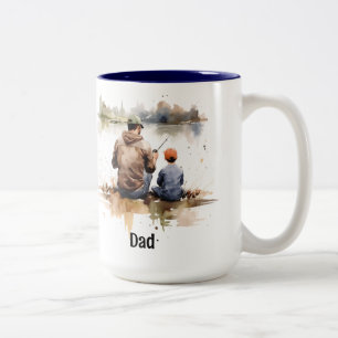 Fishing Two-Tone Coffee Mug