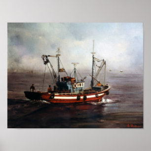 Fishing vessel/Fishing boat/Fishing boat Poster